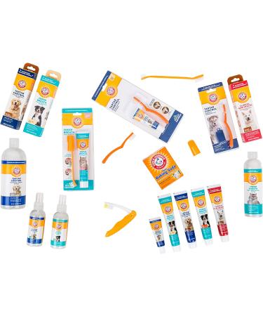 Arm & Hammer Fresh Breath Dental Kit for Pets - Pet Toothbrush & Toothpaste with Baking Soda - Oral Care Dental Kit for Cat & Dog Teeth Cleaning - Chicken Flavor - 1 Pack - Buy Online on GoSupps.com