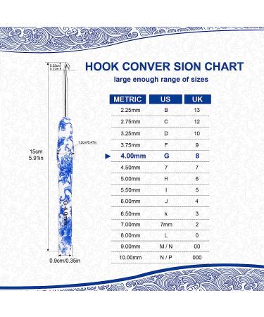 BCMRUN 4mm(G) Crochet Hook with Ergonomic Handle - Soft Rubber Grip Knitting Needles for Arthritic Hands - Ideal for Beginners - Buy Online on GoSupps.com