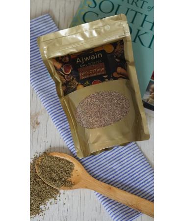 Nick Of Time Indian Spice | Carom Seeds | Sabut Ajwain from Andhra Pradesh (400g | 14.10 oz) - Buy Online on GoSupps.com
