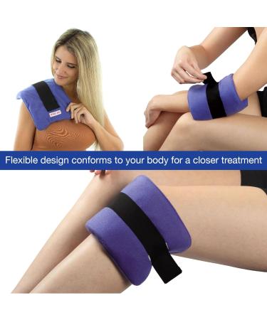 Thermipaq ICY Cold Pain Relief Wrap - Large 8x14 Thermal Clay Ice Pack for Knee, Shoulder, Neck, Back, & Elbow Pain Relief - Buy Online on GoSupps.com