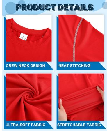 Hicarer 6 Pack Men's Athletic Compression Shirts - Dry Fit Workout Running Top - XX-Large - Buy Online on GoSupps.com