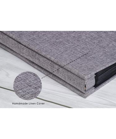 Potricher Linen Photo Album - 300 Pockets for 4x6 Horizontal Photos, Small Capacity Book for Family, Wedding, Baby & Anniversary - Gray - Buy Online on GoSupps.com
