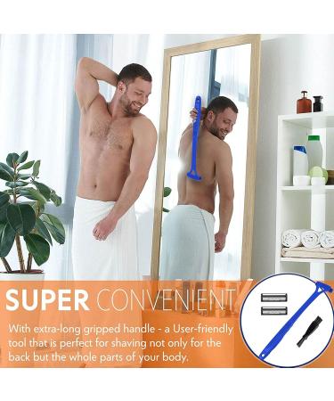 Back Trimmer for Men Man Groomer for Back Precision Grooming Protective Mesh Groomer for Sensitive Skin Wet Personal Women Blue - Buy Online on GoSupps.com