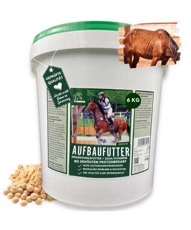 Soybean meal horse I Dietary supplement for musculature skeleton vitality I Amino acids horses Muscle muscle Soy protein I Vitamin BE complex Zinc Biotin Selenium horse 6 kg