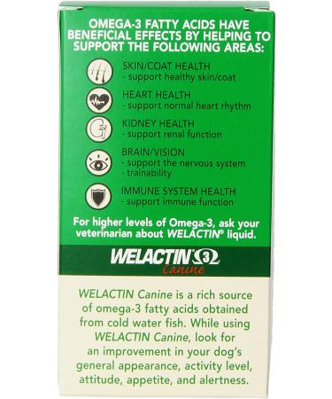 Nutramax Welactin Omega-3 Fish Oil Skin & Coat Supplement for Dogs - 120 Softgels - Buy Online on GoSupps.com
