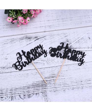 BESTOYARD 2 Sets Cake Toppers Glitter High Heel Shape Cupcake Toppers for Happy Birthday Party Decor (Red) - Buy Online on GoSupps.com