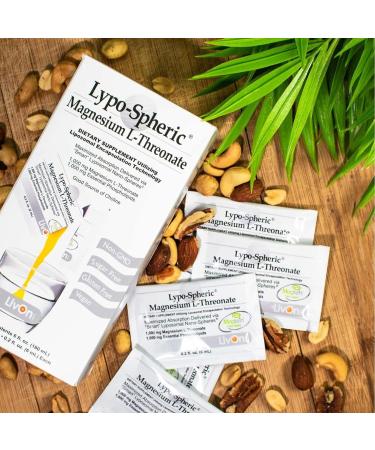 Lypo-Spheric Magnesium L-Threonate 30 Packets | 77mg per Packet | Liposome Encapsulated | Non-GMO - Buy Online on GoSupps.com