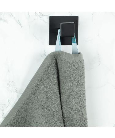 Zollner 10-Set Soft Cotton Washcloths | 30x30 cm Light Gray Hotel Quality with Suction Hanger | Washable Up to 60 C - Buy Online on GoSupps.com