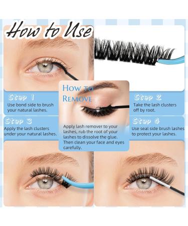 KevKev Eyelash Extension Kit 168Pcs Individual Lashes with Bond, Seal, Applicator and Remover - D-Mix (8-18mm) Cirrus Kit - Buy Online on GoSupps.com