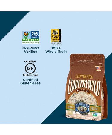 Countrywild Rice Blend by Lundberg 16oz - Non-GMO, Gluten-Free, Vegan, Whole Grain - Buy Online on GoSupps.com