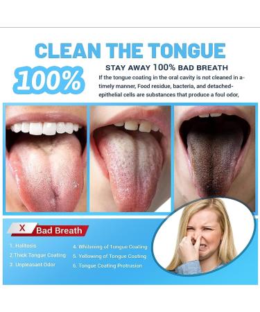 2 Pieces Stainless Steel Tongue Cleaner Set - Bad Breath Remedy & Oral Hygiene Tool for Adults & Children - Buy Online on GoSupps.com