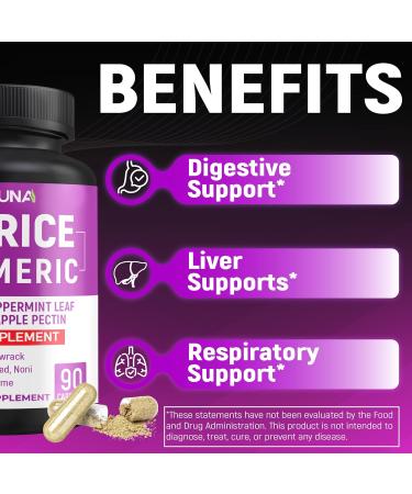 Licorice Capsules with Licorice Turmeric Root Ginger Root Peppermint Leaf Papaya Fruit- 3 Months Supply - Buy Online on GoSupps.com