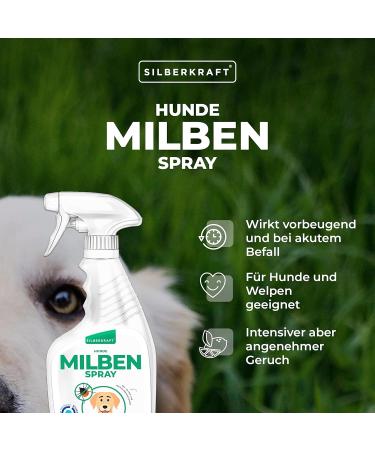 Silver Power Mite Spray for Dogs - 500ml Effective Anti-Mite Protection | Guaranteed Relief - Buy Online on GoSupps.com