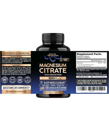 NUTRAHARMONY Vitamin D3 K2 & Magnesium Citrate Capsules - Buy Online on GoSupps.com