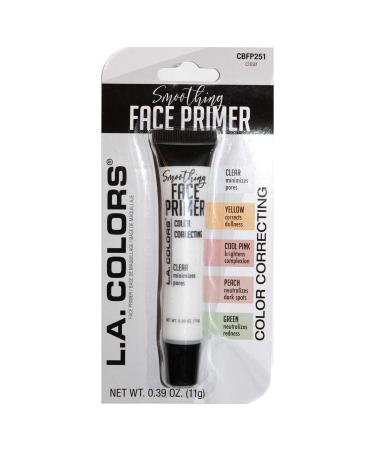 L.A. Colors (1) Tube Smoothing Face Primer Color Correcting Makeup Fills In Lines and Pores - Clear Minimizes Pores CBFP251