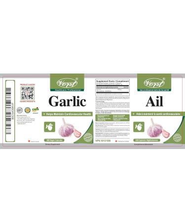 VORST Hyaluronic Acid with Vitamin C 60 Capsules & Garlic 180 Vegan Capsules (Combo Bundle 2 Bottles) - Buy Online on GoSupps.com