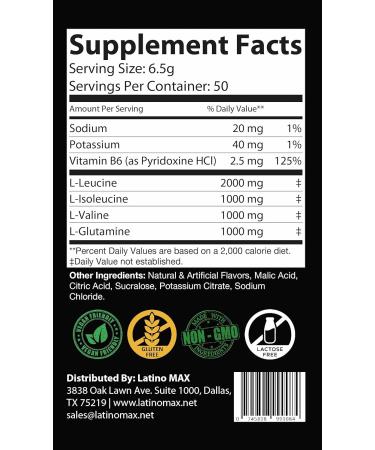Agua De L mon BCAA Recovery Powder - 30 Servings | GMP Certified & FDA Registered | Made in the USA for Optimal Performance - Buy Online on GoSupps.com