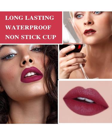 3 Colors Matte Lipstick Set - Waterproof Long Lasting Non-Stick Velvet Lip Gloss - Moisturizing Nude Lipstick for a Smooth Matt Finish - Buy Online on GoSupps.com