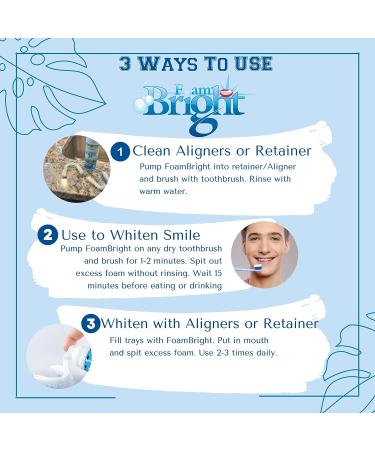 Retainer & Aligner Cleaner Foam - Ideal for Invisalign, Teeth Whitening, and Braces - Peroxide-Free Oral Care Foam - Buy Online on GoSupps.com