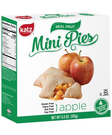 Katz Gluten Free Apple Mini Pies | Dairy Free, Nut Free, Soy Free, Gluten Free | Kosher (1 Pack of 4 Mini Pies, 5.5 Ounce)