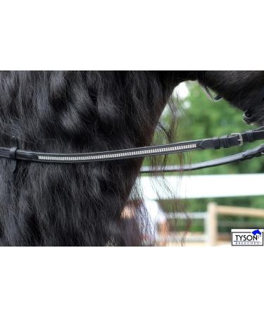 Tysons Breeches Glitter Art Rhinestone Web Reins - 2.40m Black | Rubberized | International Shipping - Buy Online on GoSupps.com