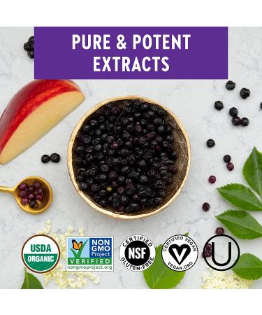 New Chapter Organic Elderberry Gummies - 60 Vegan Whole-Food Gummies for Immune Support - Buy Online on GoSupps.com