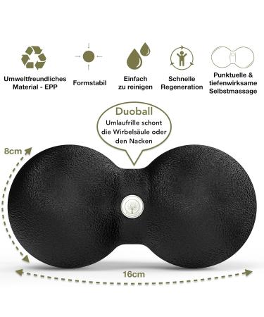 M.S.Lemberg Fascia Massage Set - Mini Roll Hedgehog Ball & Duoball for Neck Back Spine & Feet - Perfect Massage Tools for Relaxation - Buy Online on GoSupps.com