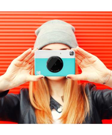KODAK Printomatic Digital Instant Print Camera - Blue | Full Color Prints | ZINK 2x3 Sticky-Backed Photo Paper - Buy Online on GoSupps.com