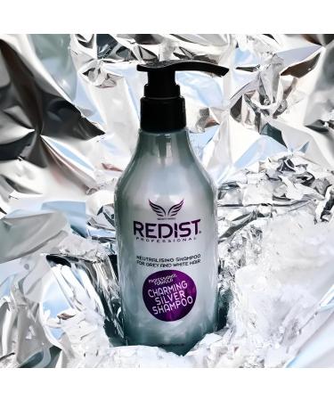  Redist Redist Charming Silver Shampoo 500 ml | No Yellow Violet Anti-yellowing shampoo | Silver shampoo for blonde platinum and gray hair | Hair accessory - Buy Online on GoSupps.com