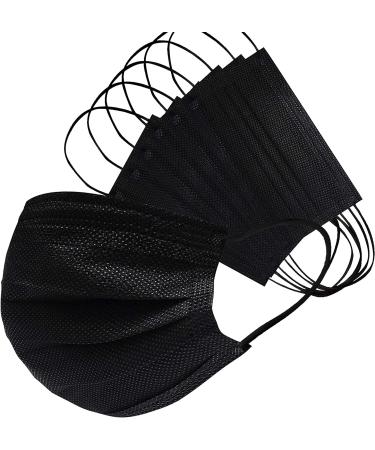 Biwisy 50PCS Black 3-Ply Disposable Face Masks â€“ Breathable & Comfortable - Buy Online on GoSupps.com