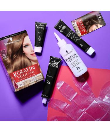 Schwarzkopf Keratin Color 7.0 Dark Blonde Permanent Hair Color Cream - Buy Online on GoSupps.com