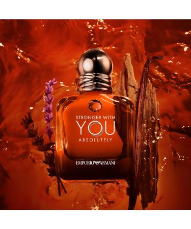 Armani beauty - Stronger With You Absolutely - Parfum - Cologne for Men - Spicy Ambery Gourmand Men s Fragrance Rum Accord Cedarwood Lavendar & Vanilla Notes 3.4 Fl Oz (Pack of 1) - Buy Online on GoSupps.com