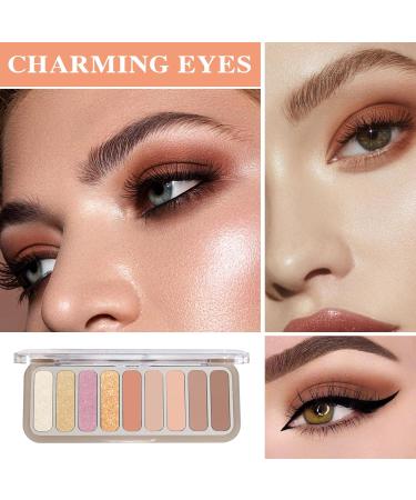 9 Colors Eyeshadow Palette Matte Nude Eye Makeup Palette Ultra-Blendable Long Lasting High Pigmented Waterproof Nudes Neutral Smooth Eye Shadow Palette for Women Natural Charming Looking #02 9 Colors #02 - Buy Online on GoSupps.com