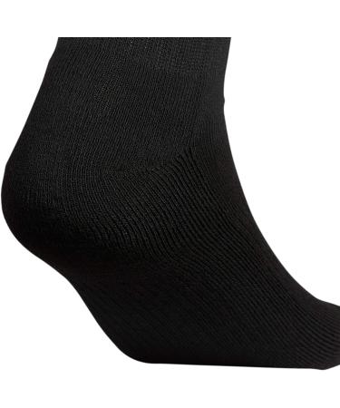 adidas Men's Athletic Cushioned Crew Socks (6-Pack) - Large - Black/Aluminum - Buy Online on GoSupps.com