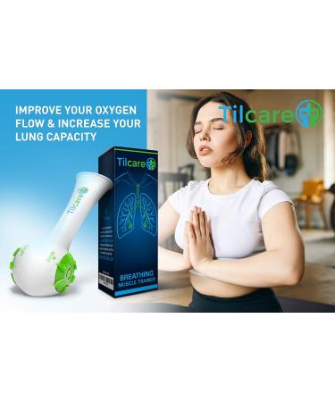 Inspiratory Expiratory Muscle Trainer by Tilcare - Perfect Breathing Exercise Device for Developing Strong Lungs - Lung Expander Exerciser That is Great Drug-Free Therapy for Asthma CHF Dysphagia - Buy Online on GoSupps.com