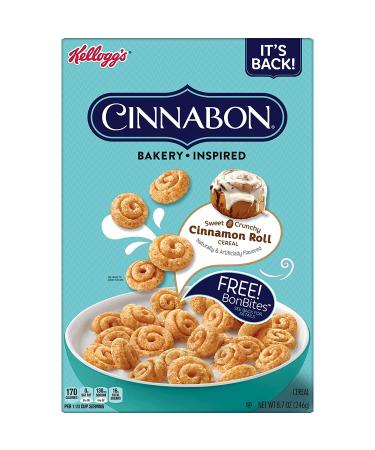 Kelloggs Cinnabon Cold Breakfast Cereal  7 Vitamins and Minerals  Kids Snacks  Original  8.7oz Box (1 Box) - Buy Online on GoSupps.com
