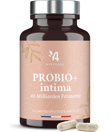 Apyforme - Probiotics for Women Vaginal Health - Up to 40 Billion CFU per Capsule - 4 Strains Lactobacillus Reuteri Rhamnosus and Crispatus - 100% French - Probio+ Intima - Buy Online on GoSupps.com
