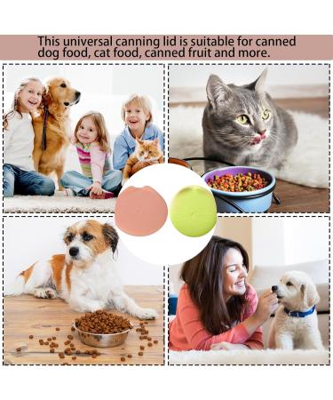 2 Pcs Silicone Tin Can Lids 1 Fit 3 Standard Size Can Lids for Dog Food Tin Covers for Dog Food Tin Can Covers for Pet Fits Most Standard Size Food Can - Buy Online on GoSupps.com
