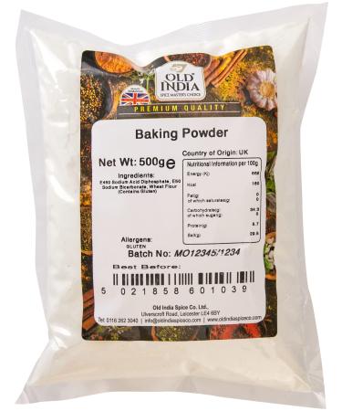 Old India Baking Powder 500g 500 g (Pack of 1) - Buy Online on GoSupps.com