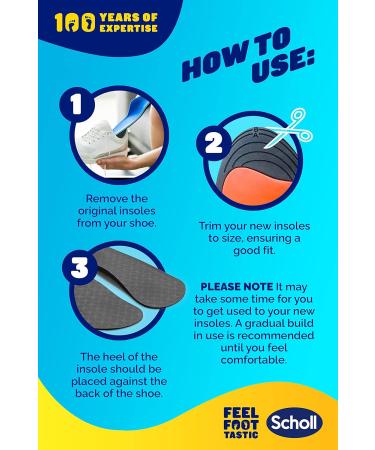 Scholl Orthotic Insole Lower Back Pain Relief Medium (7-8.5) UK Size M - Pack of 1 - Buy Online on GoSupps.com