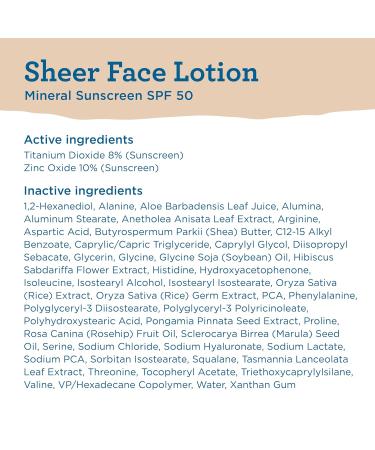 Blue Lizard Sheer Sunscreen Lotion SPF 50+ for Face - Buy Online on GoSupps.com