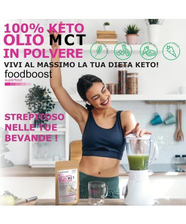  foodboost foodboost MCT Oil Powder 200g - Keto Diet - Natural Coconut MCT - 100% Pure No Additives - For Increasing Ketone Bodies - Buy Online on GoSupps.com