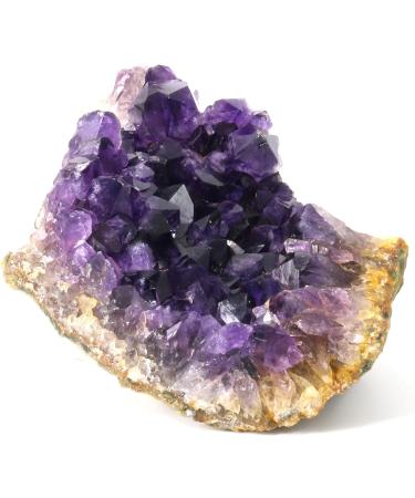Amethyst Crystal Necklace 100g - Raw Cluster Stone for Protection & Healing - Buy Online on GoSupps.com