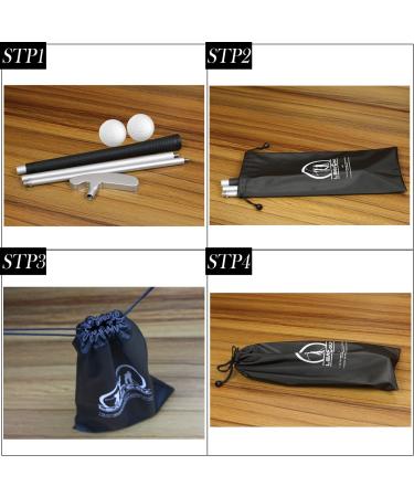 LEAGY Portable Golf Putter - Right and Two-Way Left Hand Options with 2 Balls | Ambidextrous Bag Included - Buy Online on GoSupps.com