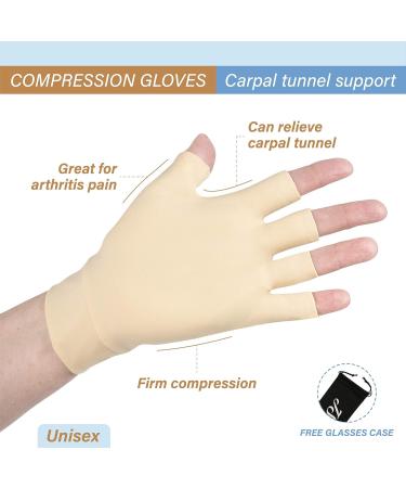 Buy Arthritis Pain Relief Compression Gloves for Carpal Tunnel - Supportive Gloves for Men & Women | Medium Size - Buy Online on GoSupps.com