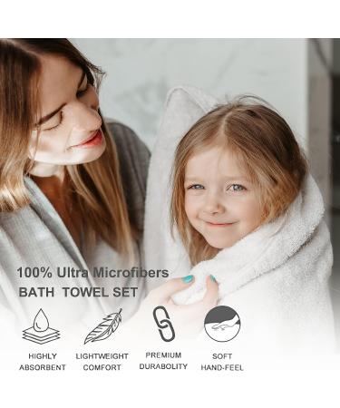 4 Piece Oversized Bath Sheet Towels (35 x 70 in,Grey) 700 GSM Ultra Soft Bath  Towel Set Thick Large Cozy Plush Highly Absorbent Towels Quick Dry Bathroom  Towels Hotel Luxury Shower Towels