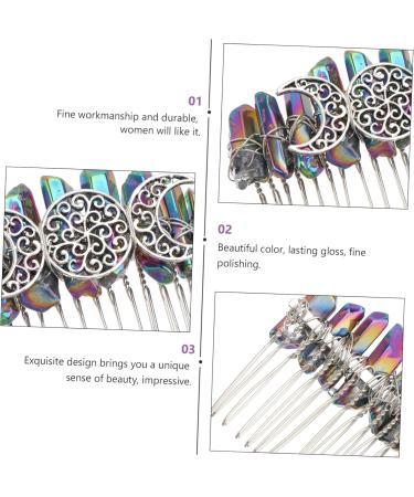 Didiseaon 1pc Niang Silver 20-tooth Hair Comb Wedding Hair Clip Fancy Hair Combs Decorative Hair Combs Bridal Hair Comb Handmade Silver Hair Clips Tiara Bride Girl Copper Wire Silver Wire - Buy Online on GoSupps.com