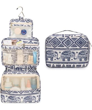 Waterproof Travel Toiletry Bag Organizer for Women - Elephant Design - Buy Online on GoSupps.com