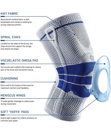 Bauerfeind GenuTrain Knee Support Padded Kneecap Brace for Optimal Comfort | International Shipping Available - Buy Online on GoSupps.com