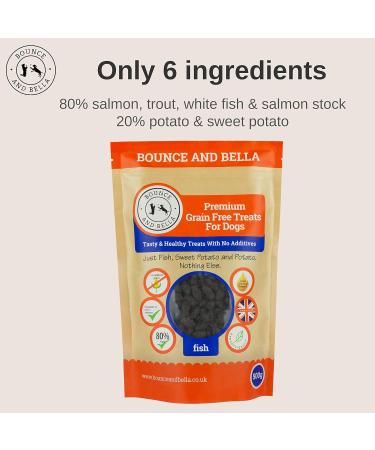 Bounce and Bella Grain Free Training Treats made with Freshly Prepared Ingredients (1 Poultry & 1 Fish 2 Pack 1000g) - Buy Online on GoSupps.com